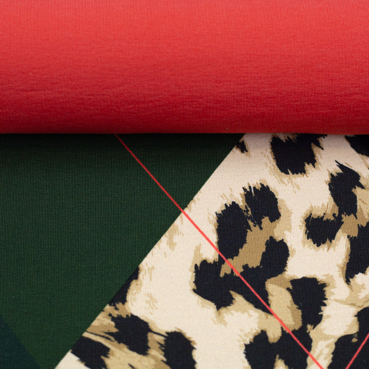 PANEL - French Terry - Geoluxe Argyle by ki-ba-doo - ca. 100cm x150cm grün VON SWAFING !SALE!