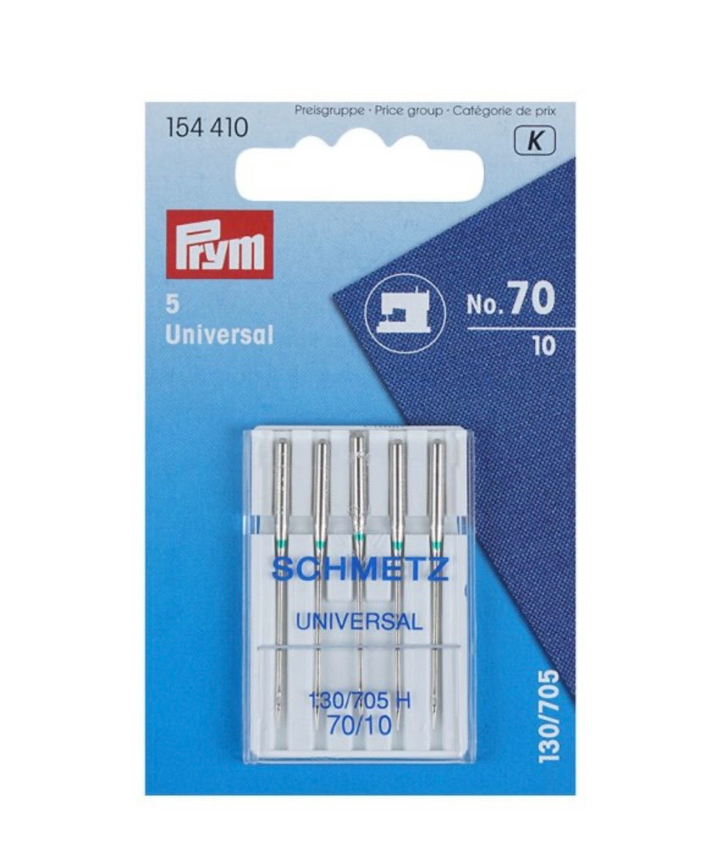 Prym Nähmaschinennadeln 130/705 „Universal“ 70 5 Nadeln
