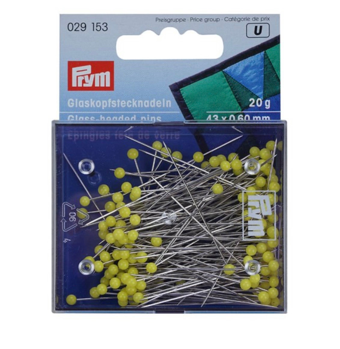 Prym Glaskopfstecknadeln( 43x0,60mm/ 20g )