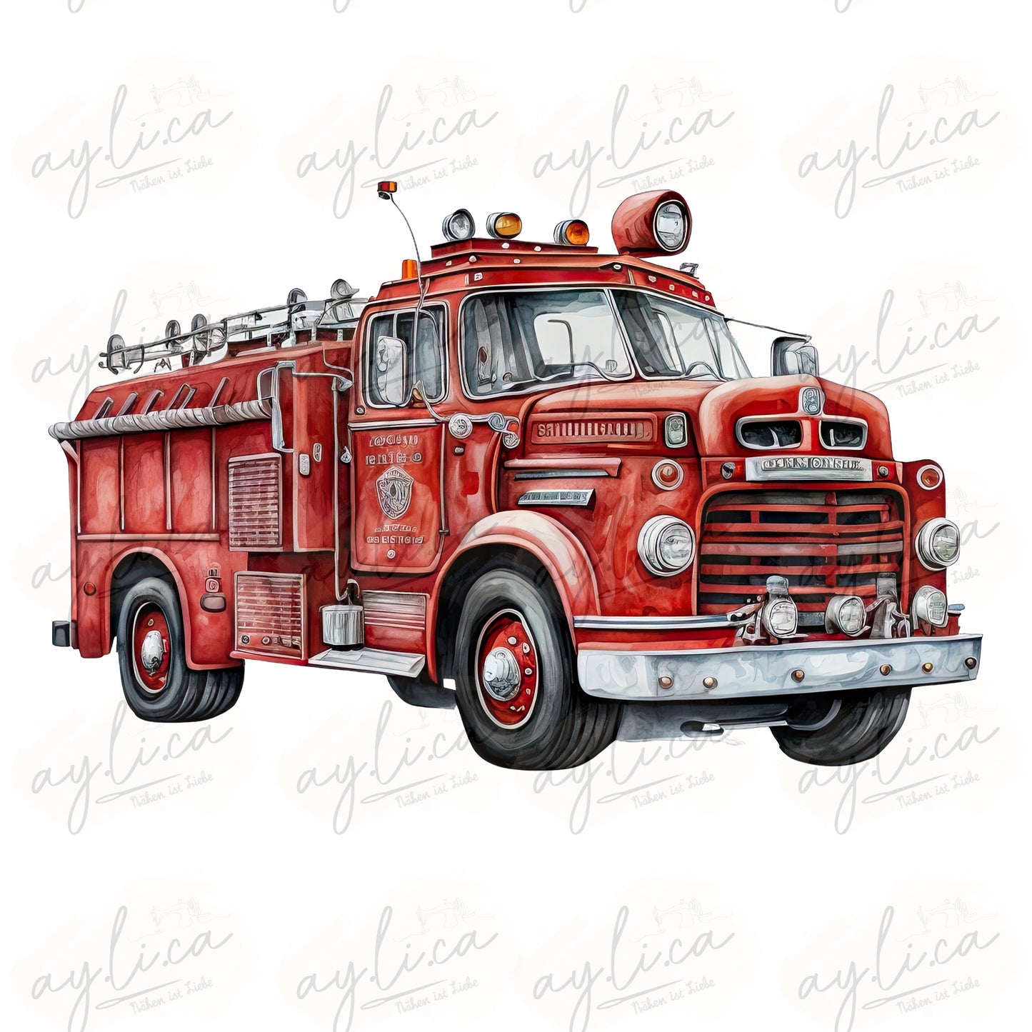 BÜGELBILD FEUERWEHRAUTO