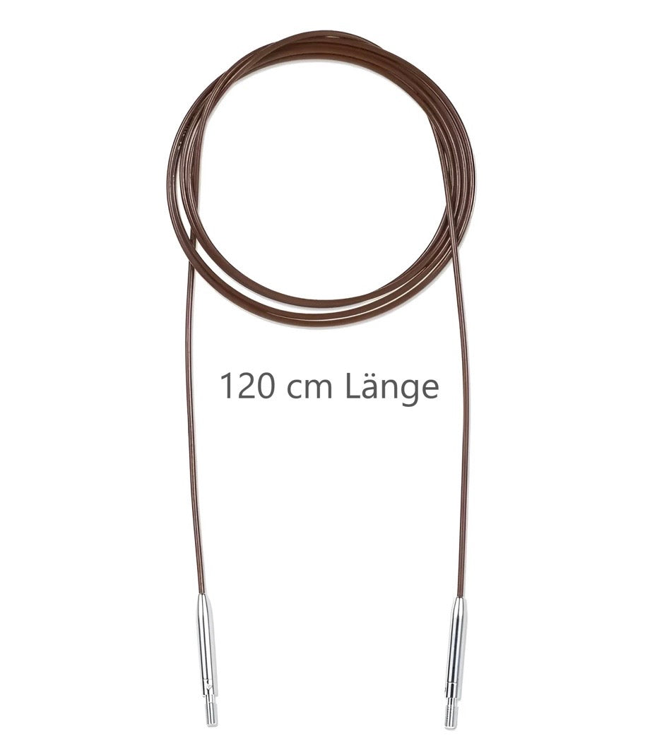 Prym Natural Kunststoffseil 120 cm
(360º drehbare Endstücke / austauschbare Nadelspitzen) (Kopie)