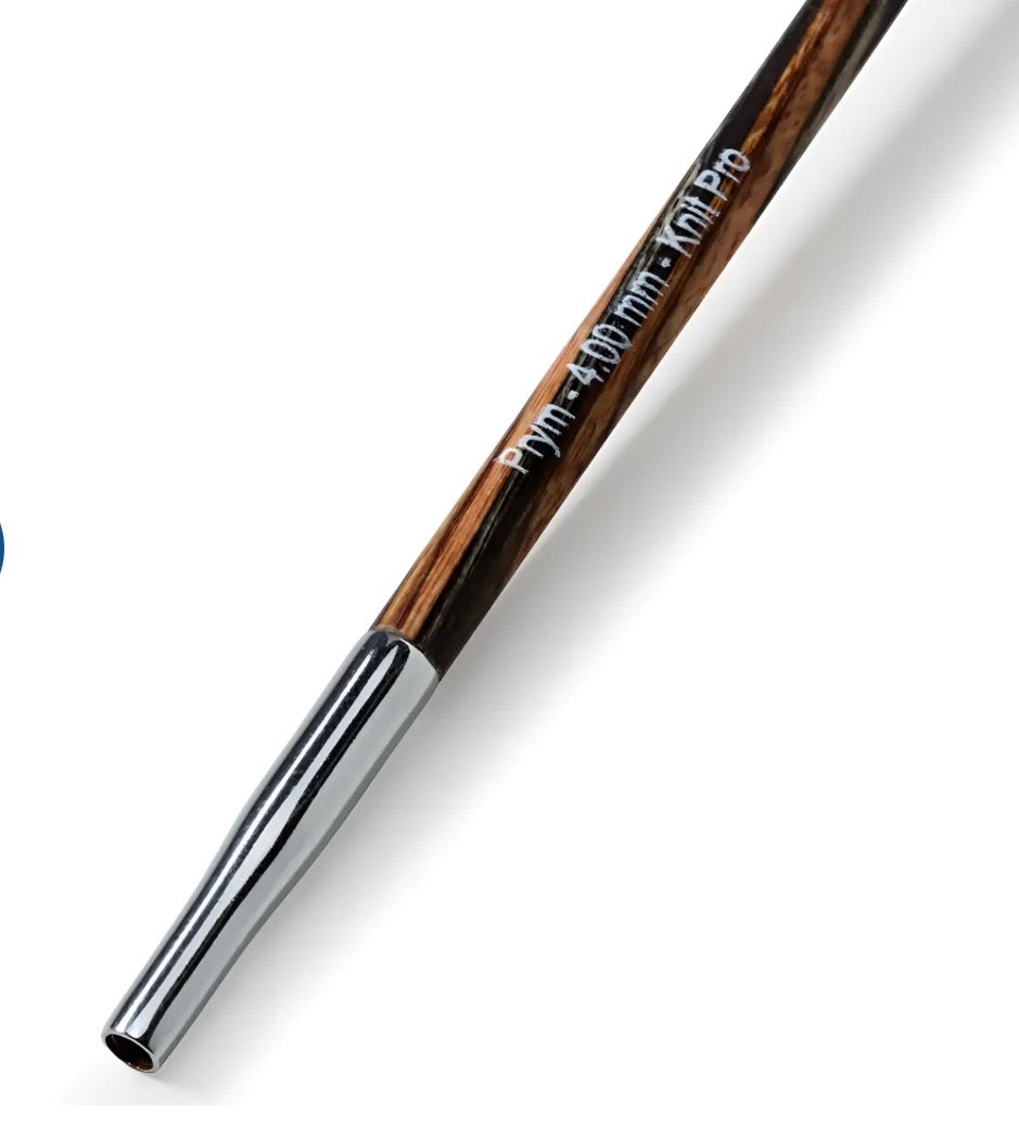 Prym Rundstricknadelspitzen kurz Natural (Stärke 4,0 / 8,7 cm Länge)