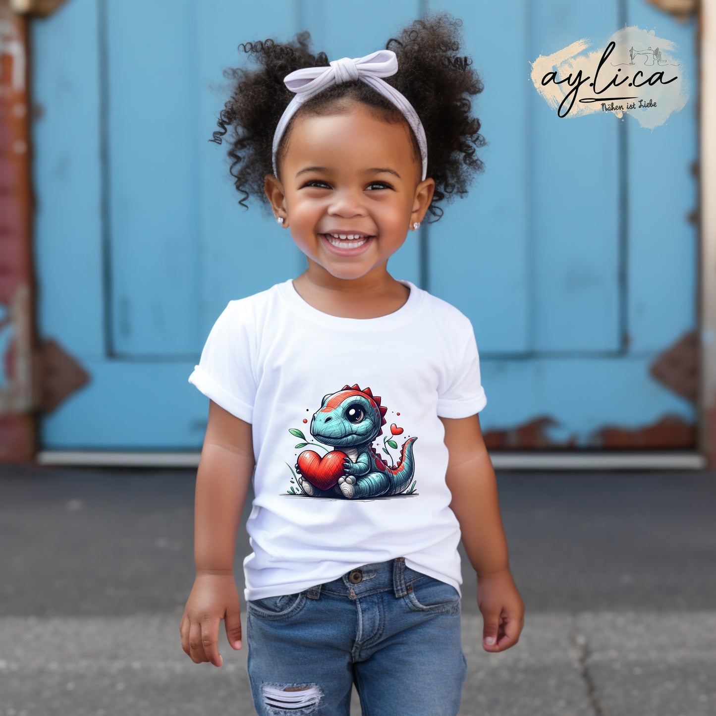 BÜGELBILD LOVELY DINO