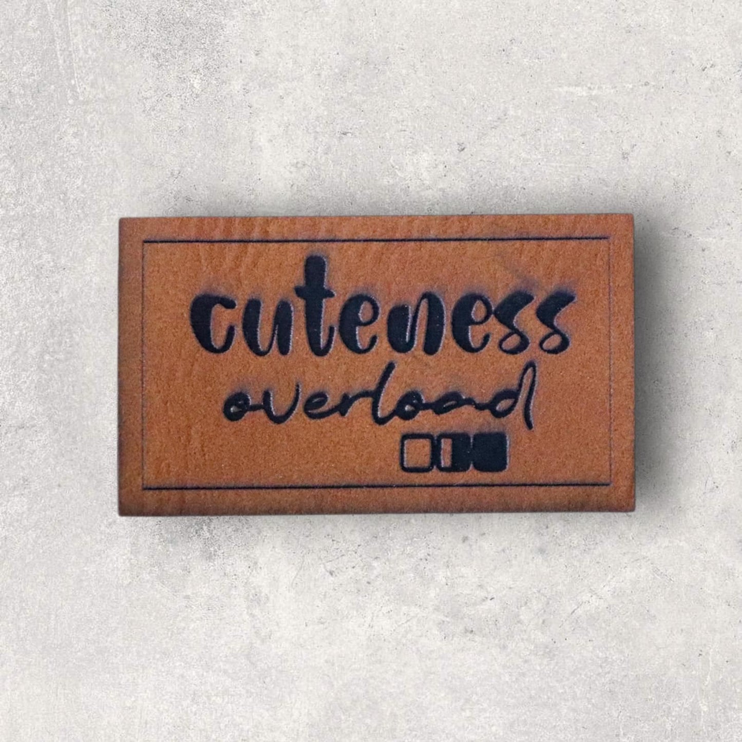 Kunstlederlabel CUTENESS OVERLOAD