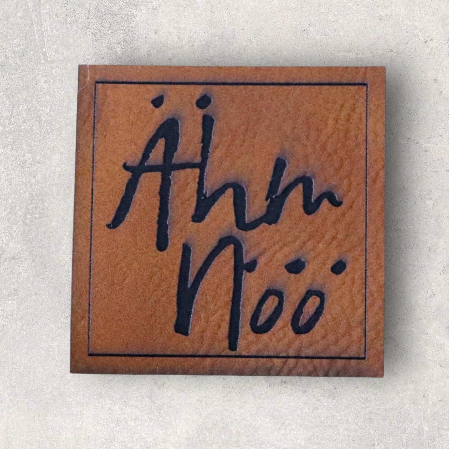 Kunstlederlabel ÄHM NÖÖ