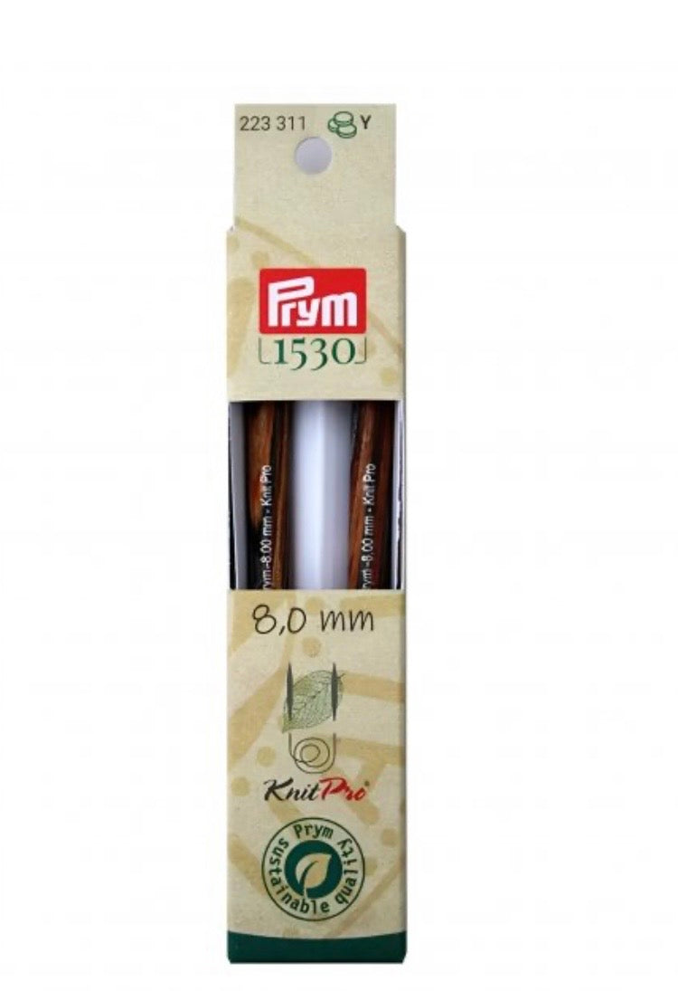 Prym Rundstricknadelspitzen lang Natural (Stärke 8,0 / 11,6 cm)