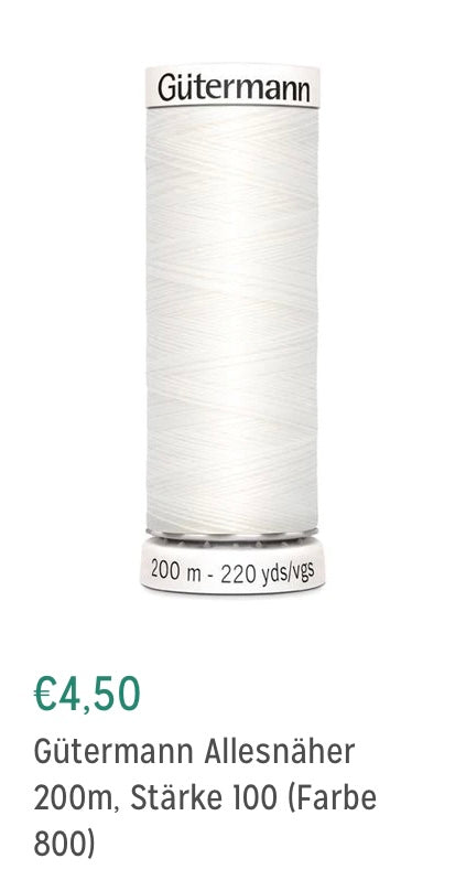 Allesnäher 200m Farbe 800 weiß