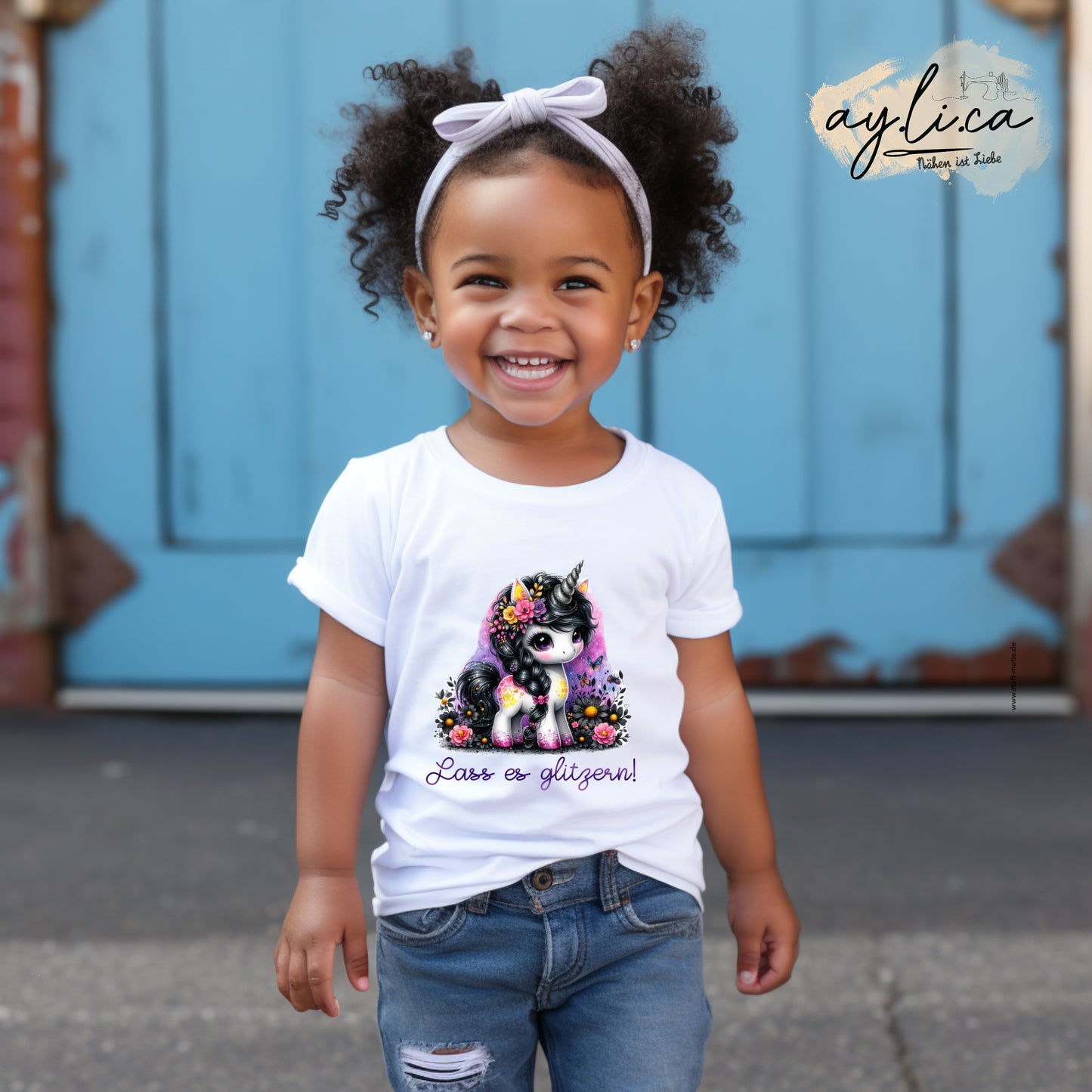 BÜGELBILD LASS ES GLITZERN