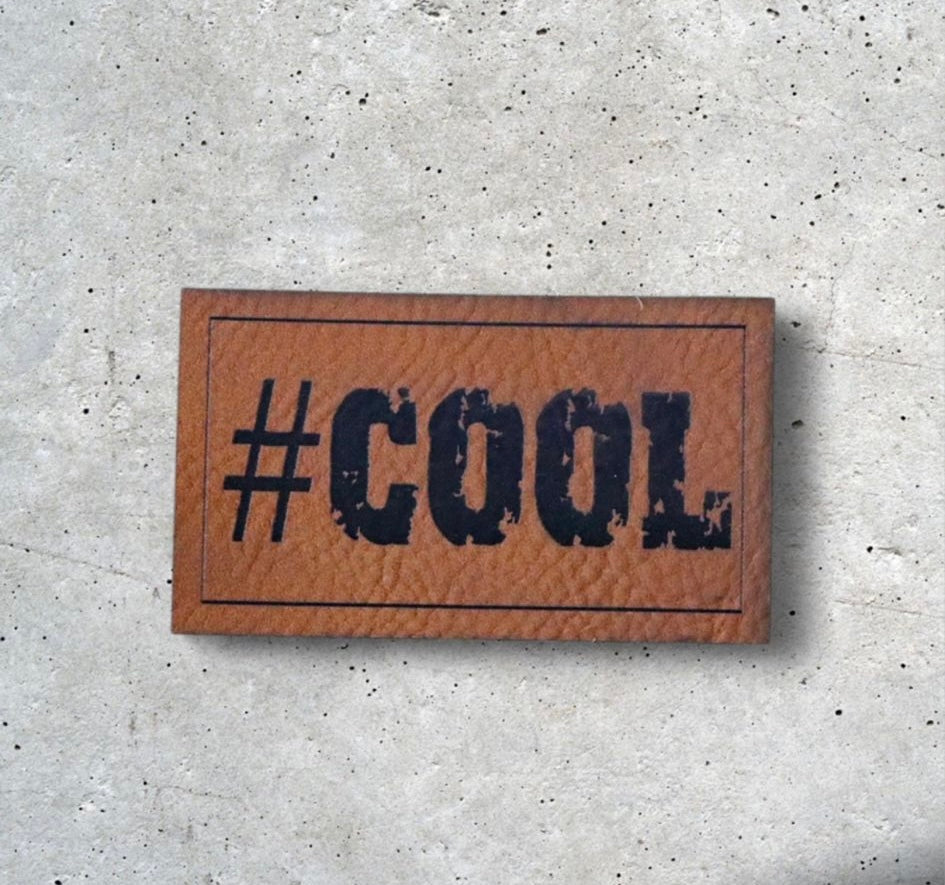 Kunstlederlabel #COOL