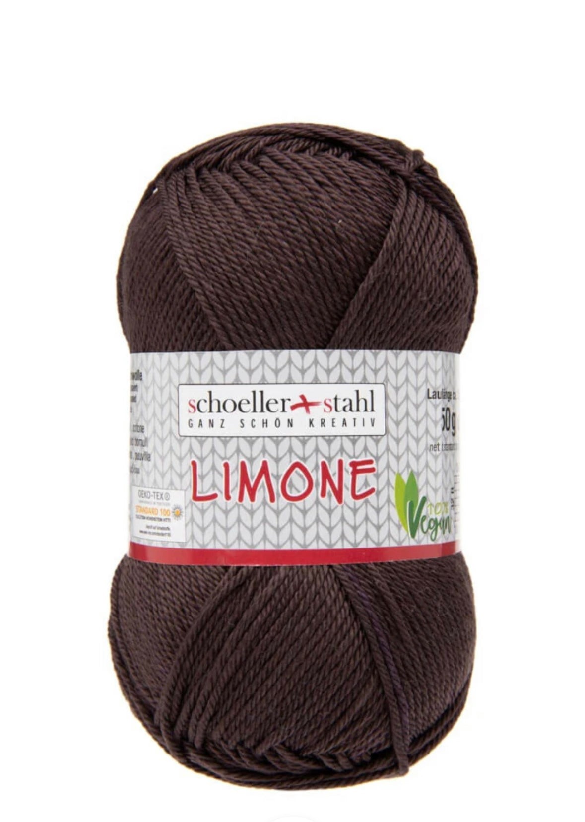 LIMONE 50g Baumwollgarn / braun