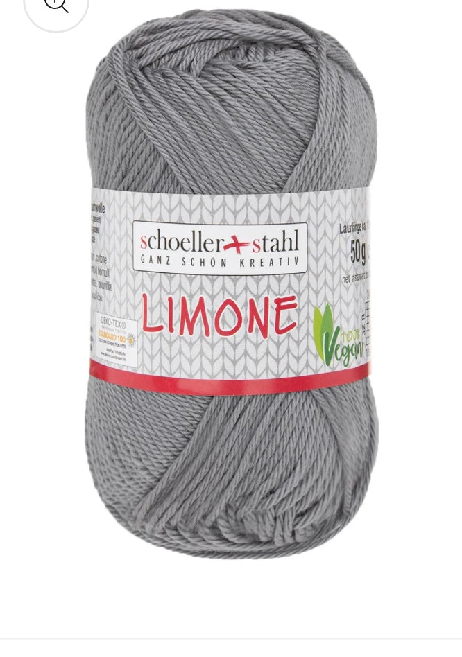 LIMONE 50g Baumwollgarn / elefant