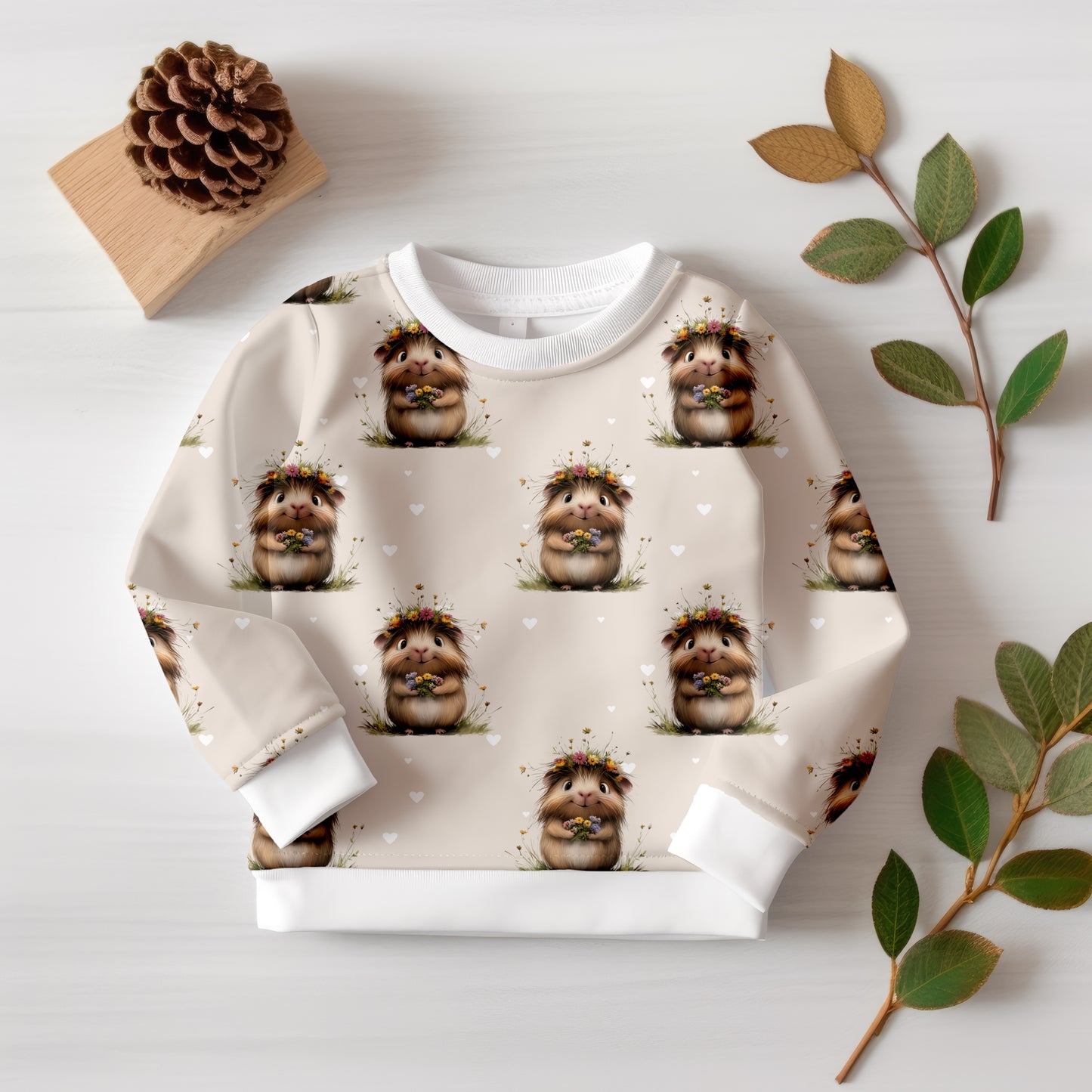 BLUMEN MEERSCHWEINCHEN CREME exklusiv