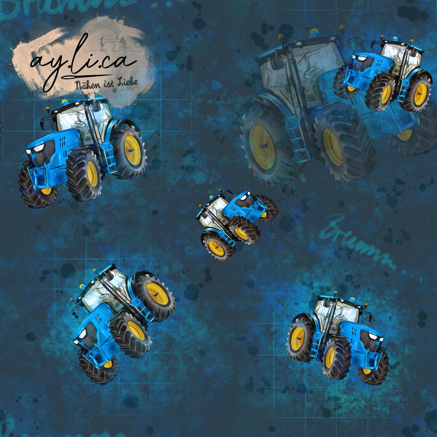 TRAKTORLIEBE BLAU French Terry