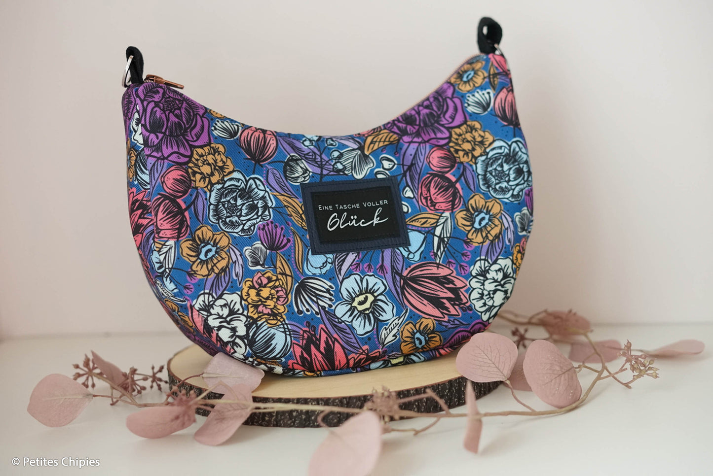 Oxfordgewebe Flowers blau by SWAFING