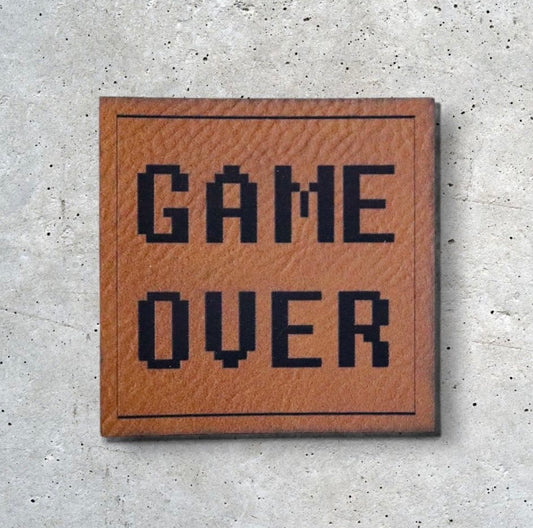 Kunstlederlabel GAME OVER