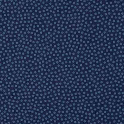 BAUMWOLLE STOFF - DOTTY VON SWAFING blau/dunkelblau