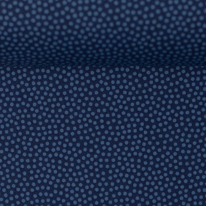 BAUMWOLLE STOFF - DOTTY VON SWAFING blau/dunkelblau
