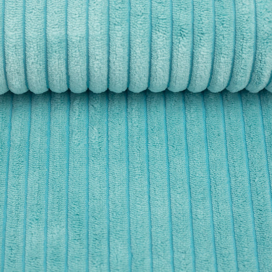 CORD SAMT STOFF - WANJA VON SWAFING aqua