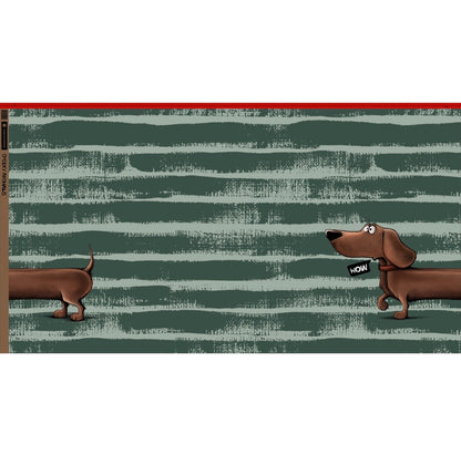 PANEL DACHSHUND BERNY French Terry in 2 Farben by Thorsten Berger