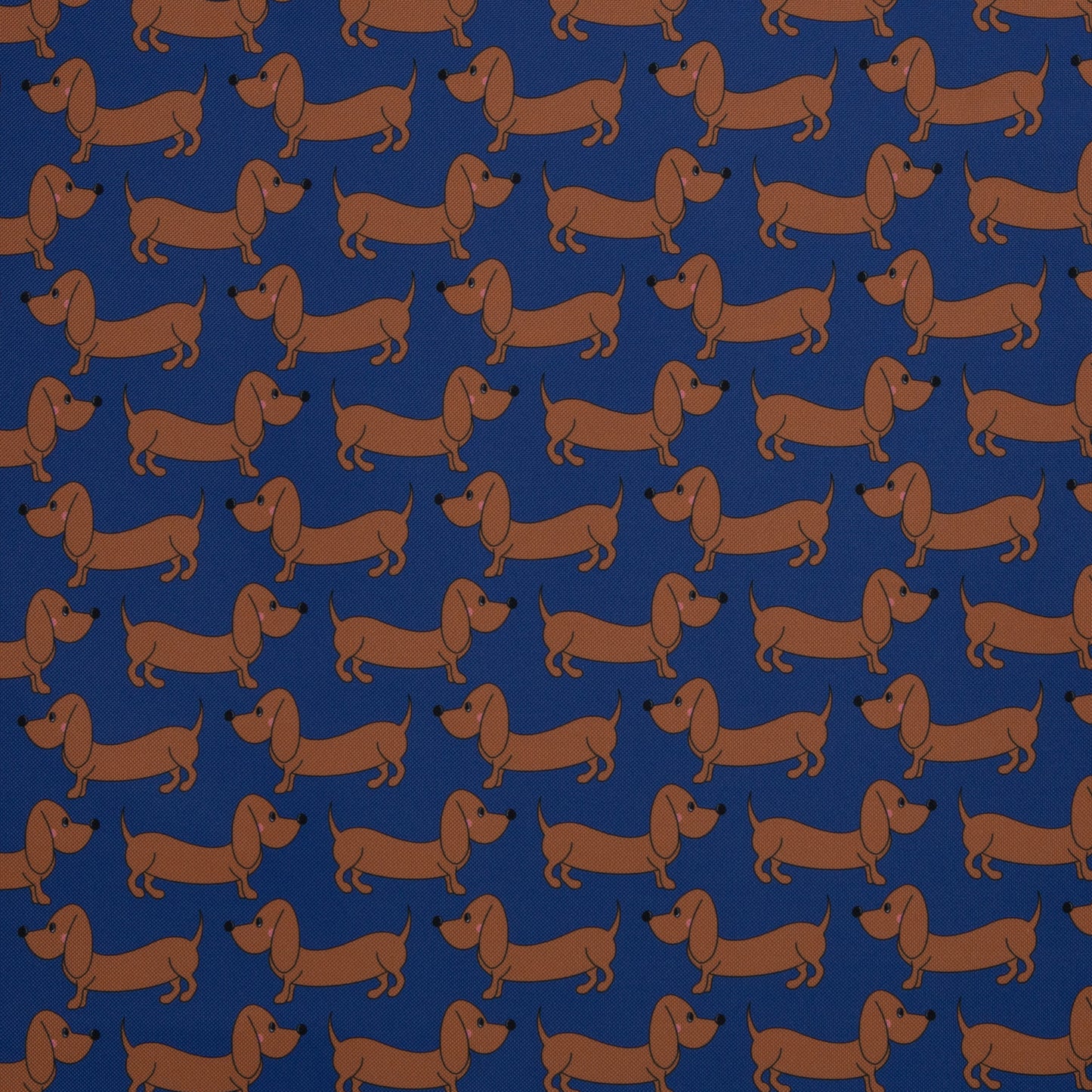Oxfordmischgewebe Dackel blau by SWAFING