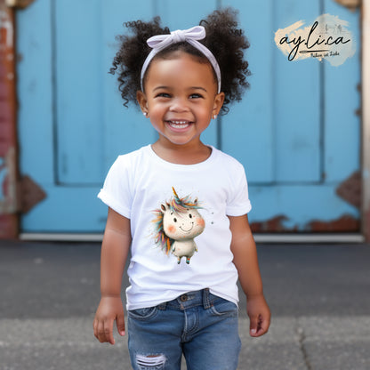 BÜGELBILD Lazy Unicorn