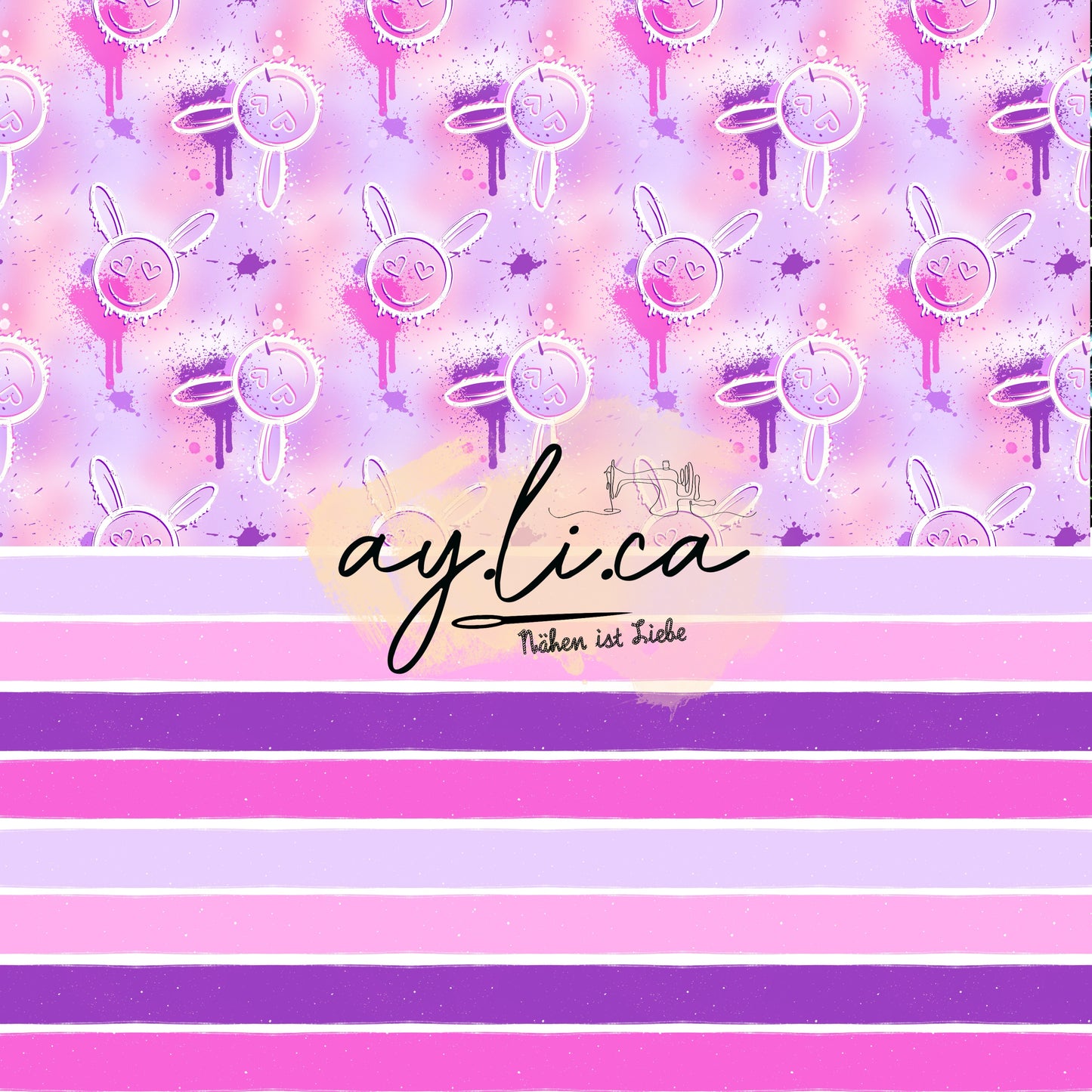 FANCY BUNNIES & STREIFENKOMBI PINK KL