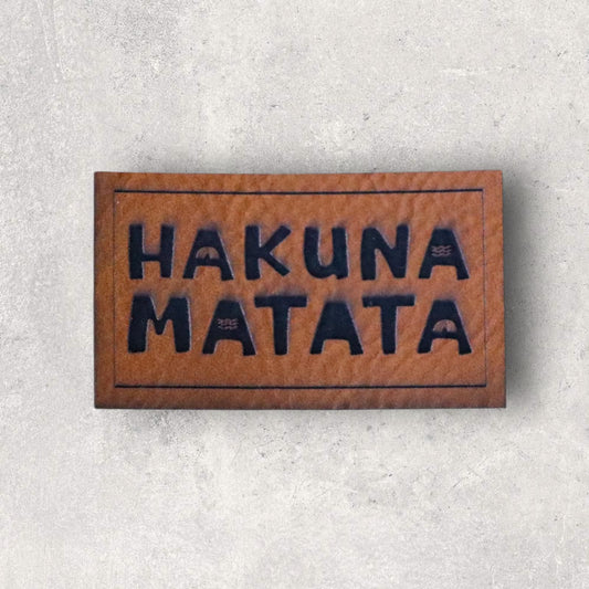 Kunstlederlabel HAKUNA MATATA