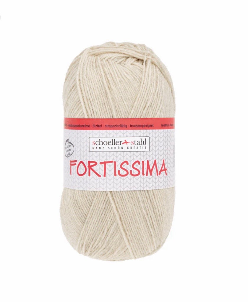 Fortissima 100g Sockenwolle | Farbe 2073 uni sand