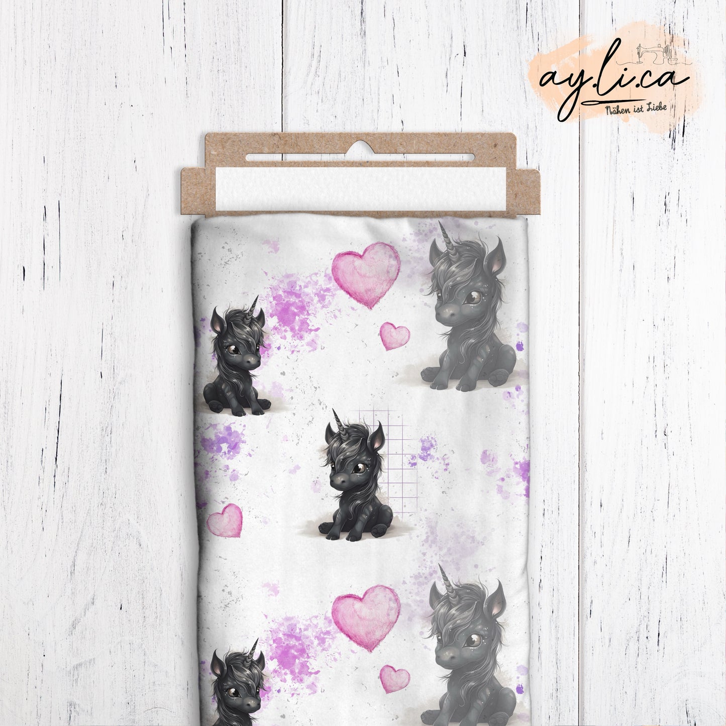 EINHORN BLACKY Baumwolljersey exklusiv