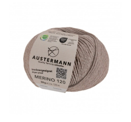 Merino 120 Austermann | 137 beige meliert