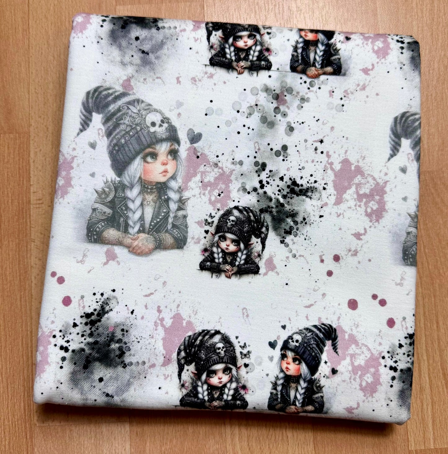 GOTHIC GNOME GIRL KOMBI Überbreite 180cm French Terry