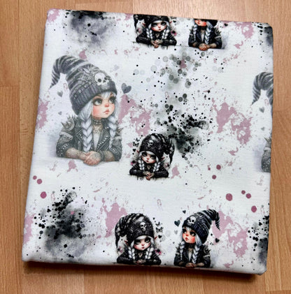 GOTHIC GNOME GIRL KOMBI Überbreite 180cm French Terry