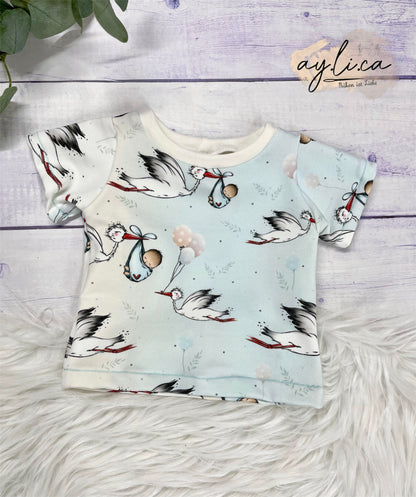 NEWBORN T-SHIRT HOMECOMING BLAU GR.56