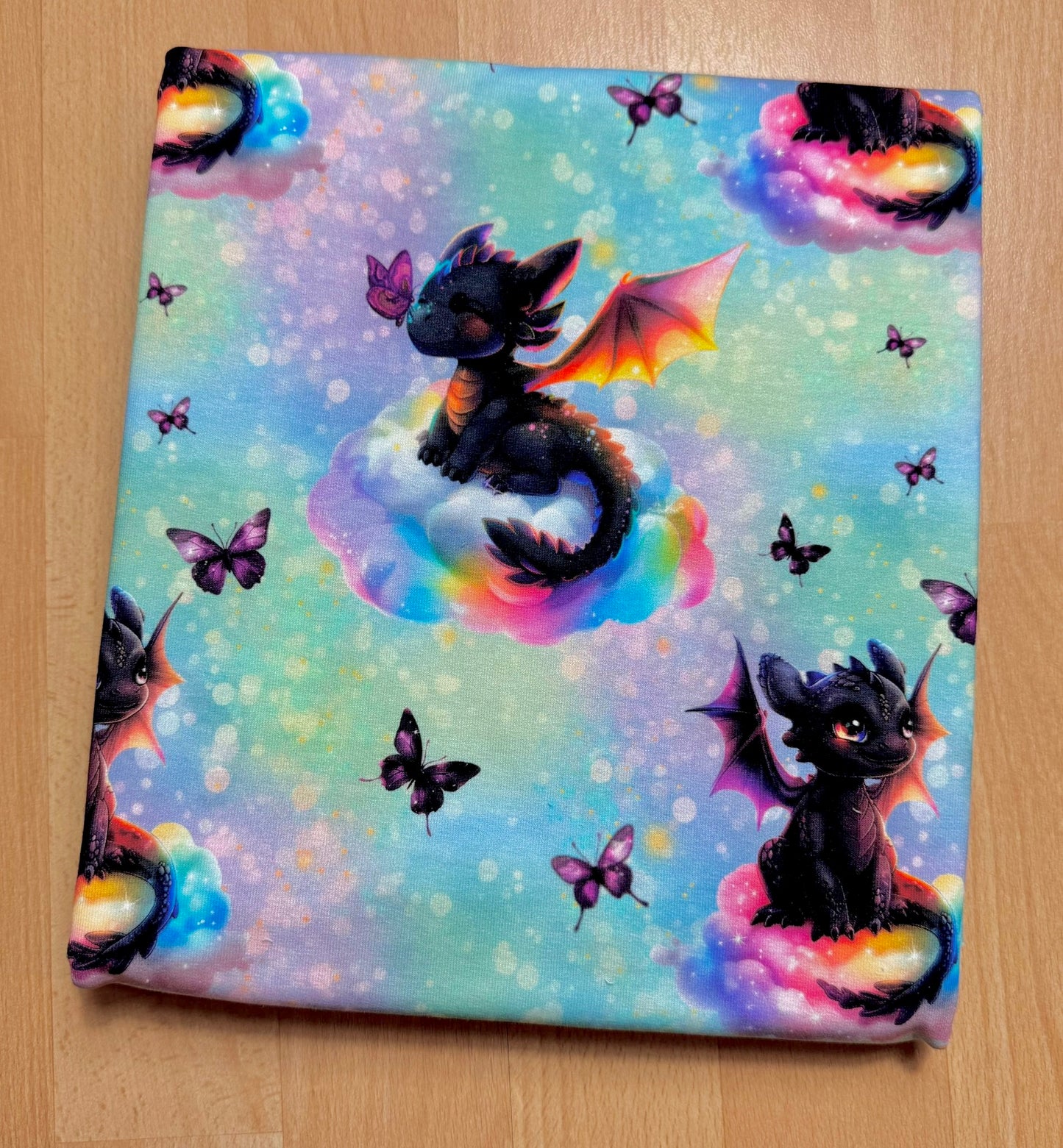 CUTE DRAGONS Überbreite 180cm French Terry