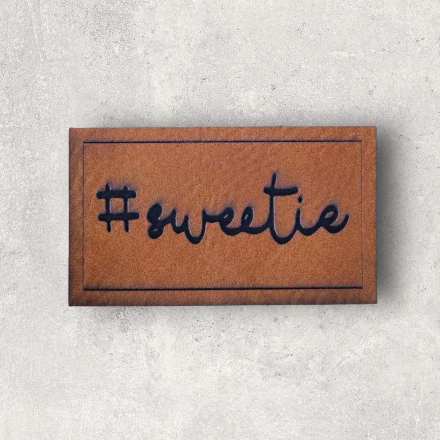Kunstlederlabel #SWEETIE