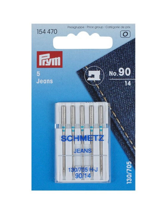 Prym Nähmaschinennadeln 130/705 „Jeans“ 90 5 Nadeln