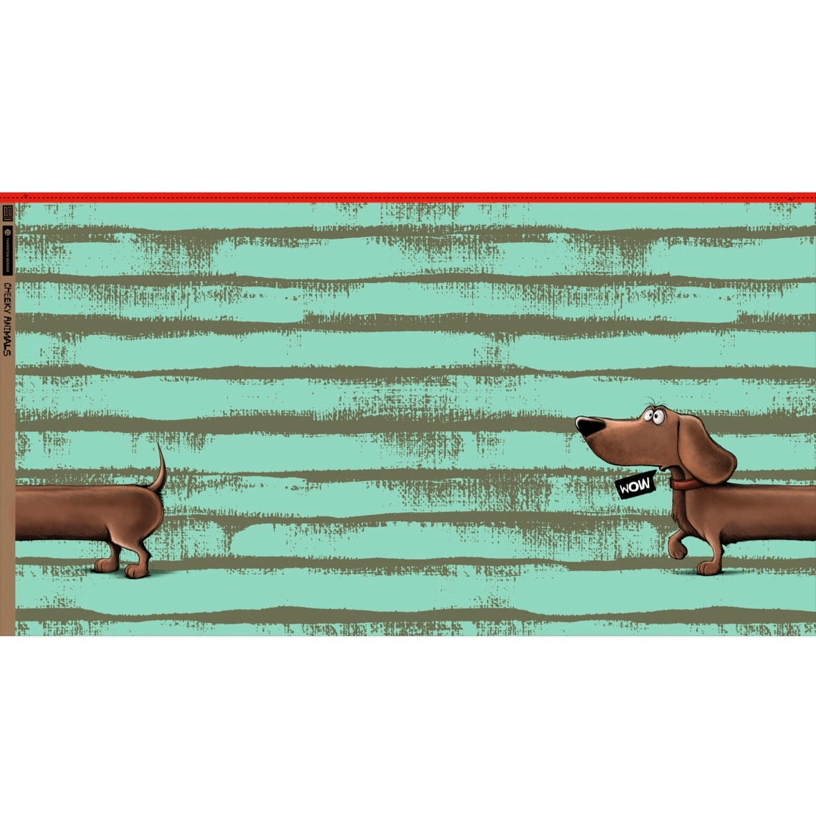 PANEL DACHSHUND BERNY French Terry in 2 Farben by Thorsten Berger