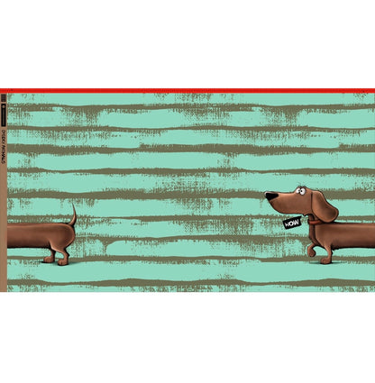 PANEL DACHSHUND BERNY French Terry in 2 Farben by Thorsten Berger