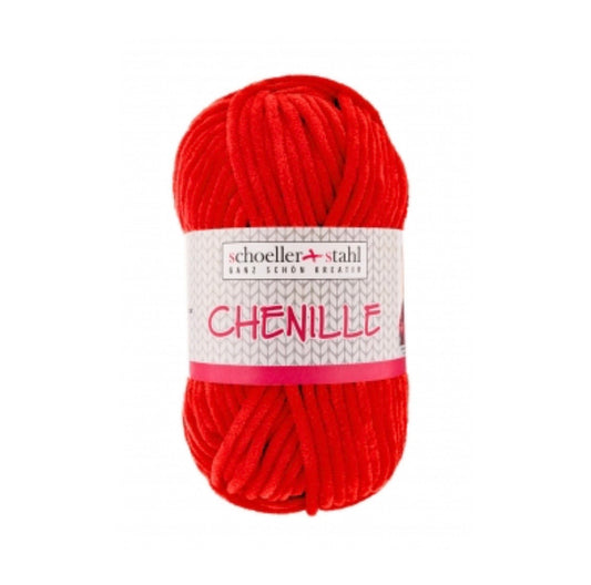 CHENILLE WOLLE rot