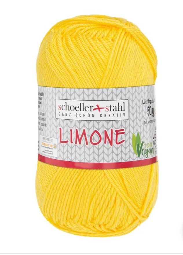 LIMONE 50g Baumwollgarn /gelb