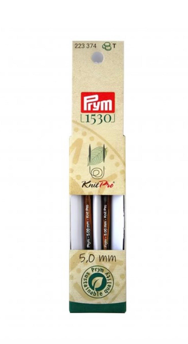 Prym Rundstricknadelspitzen kurz Natural (Stärke 5,0/ 8,7cm)