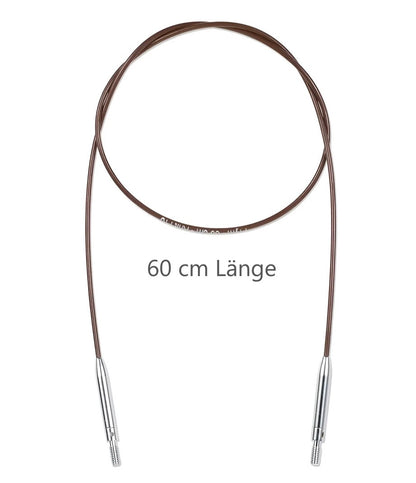 Prym Natural Kunststoffseil 60 cm
(360º drehbare Endstücke / austauschbare Nadelspitzen) (Kopie)
