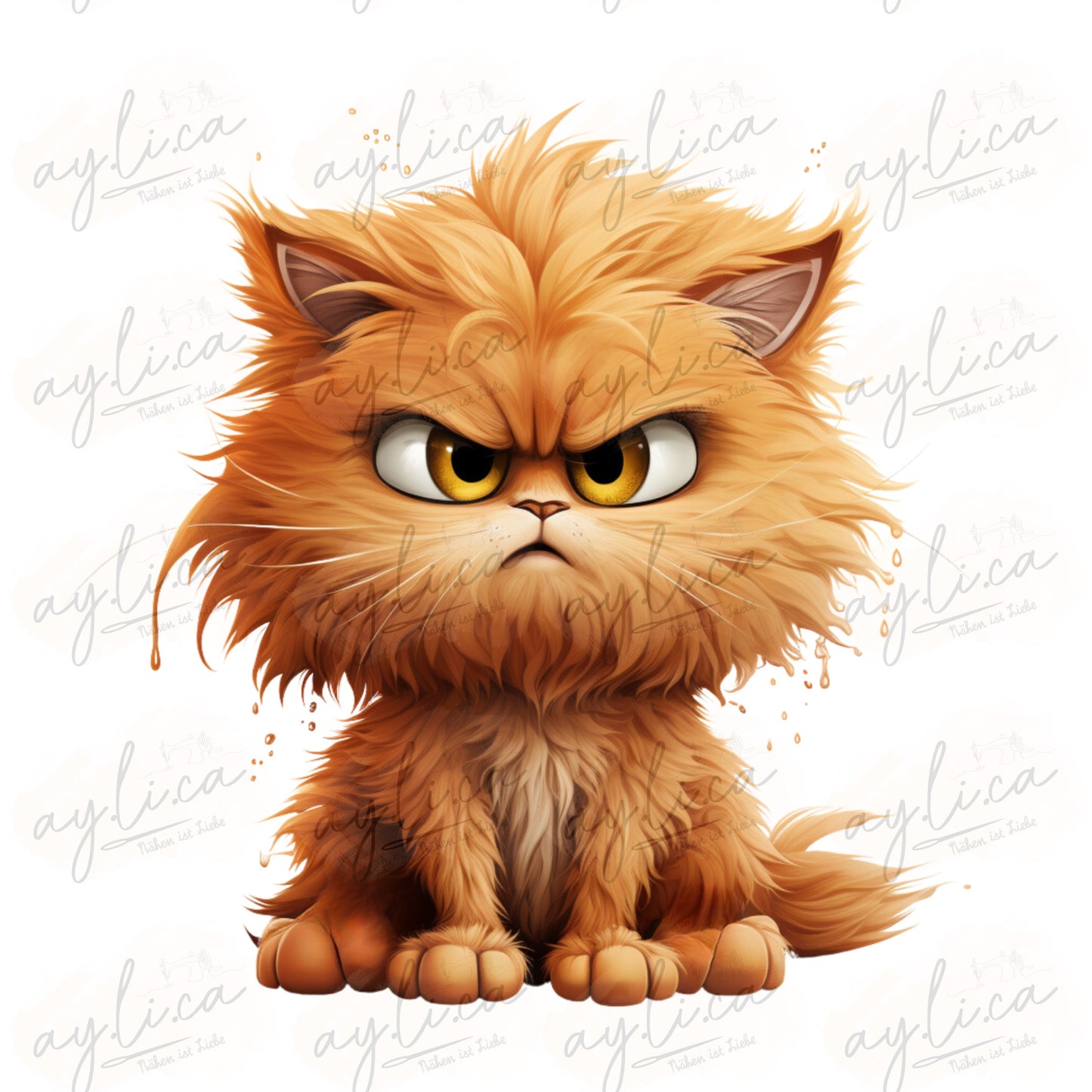 BÜGELBILD GRUMPY CAT