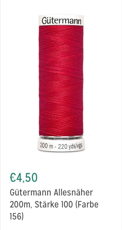 Allesnäher 200m Farbe 156