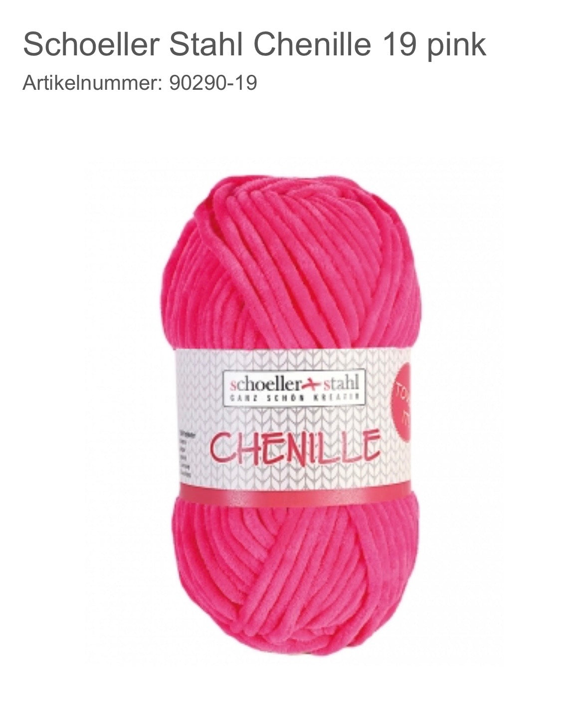 CHENILLE WOLLE pink