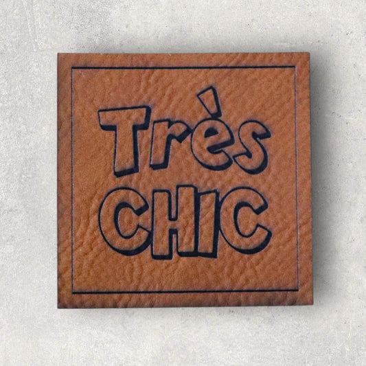 Kunstlederlabel TRÈS CHIC