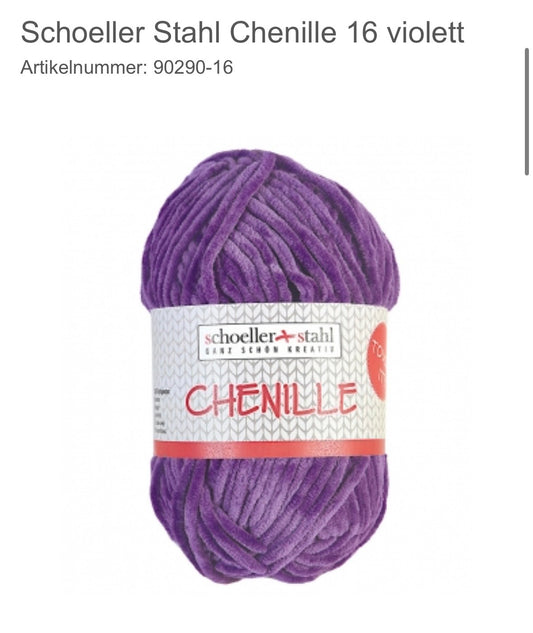CHENILLE WOLLE lila