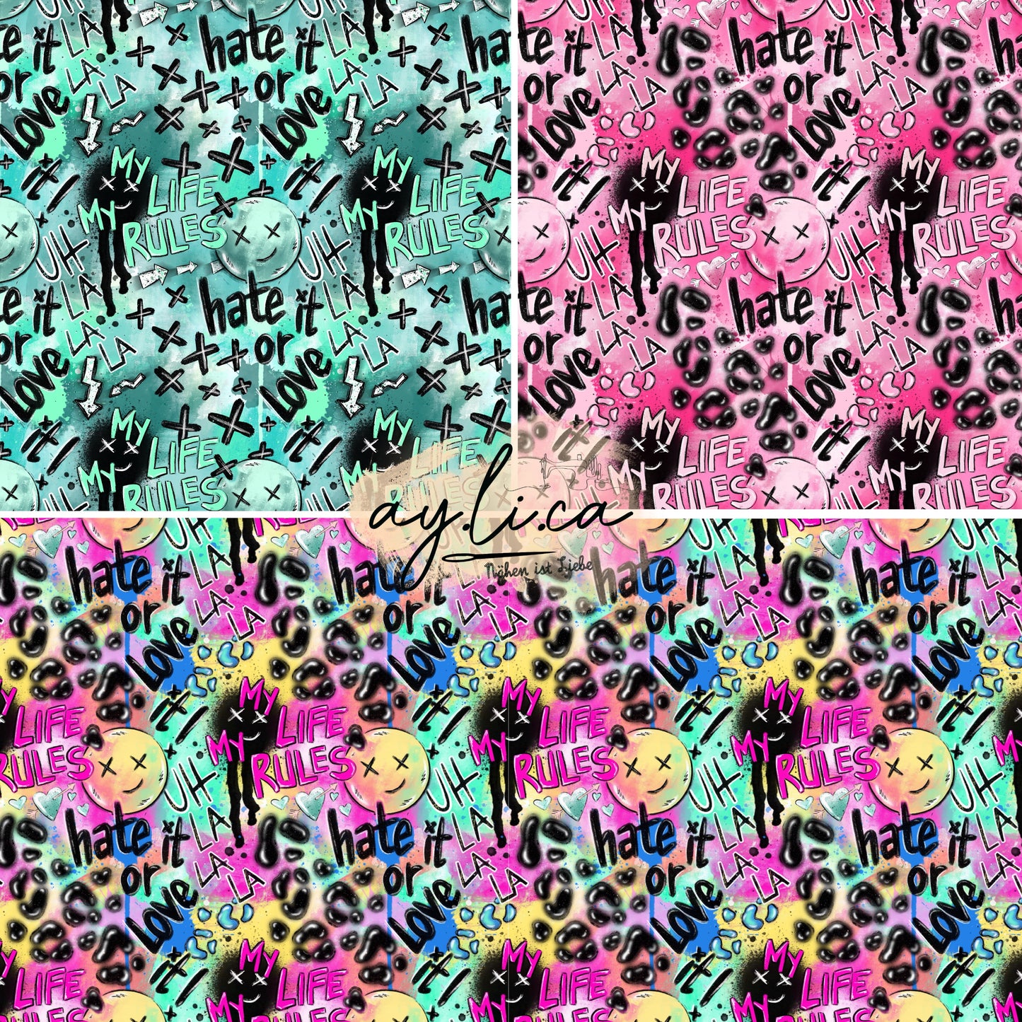 HATE IT OR LOVE IT in 3 Farben KL