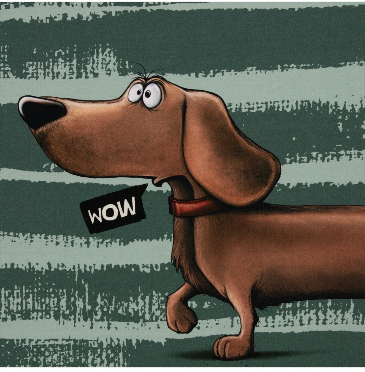 PANEL DACHSHUND BERNY French Terry in 2 Farben by Thorsten Berger