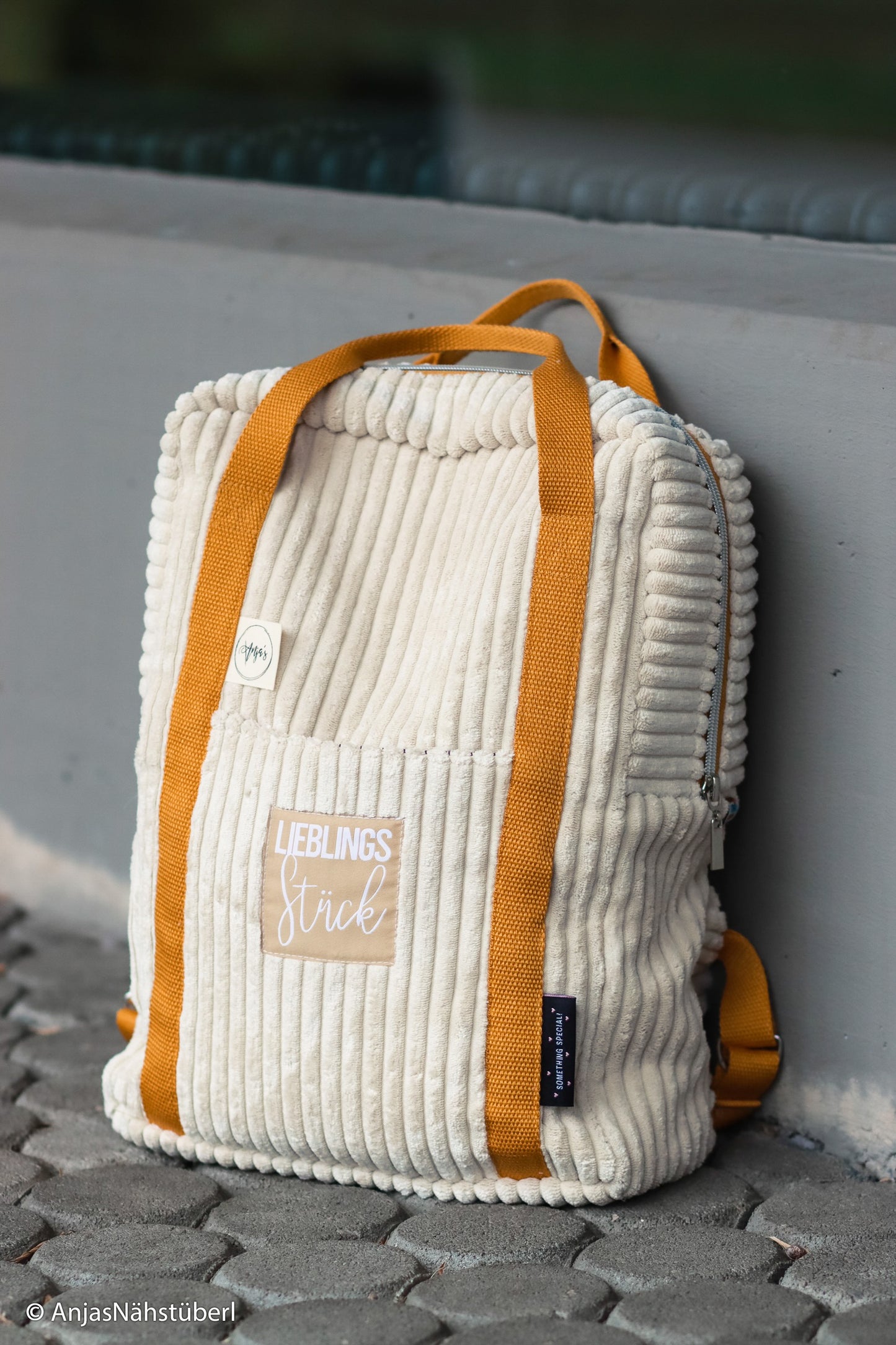 CORD SAMT STOFF - WANJA VON SWAFING naturweiß